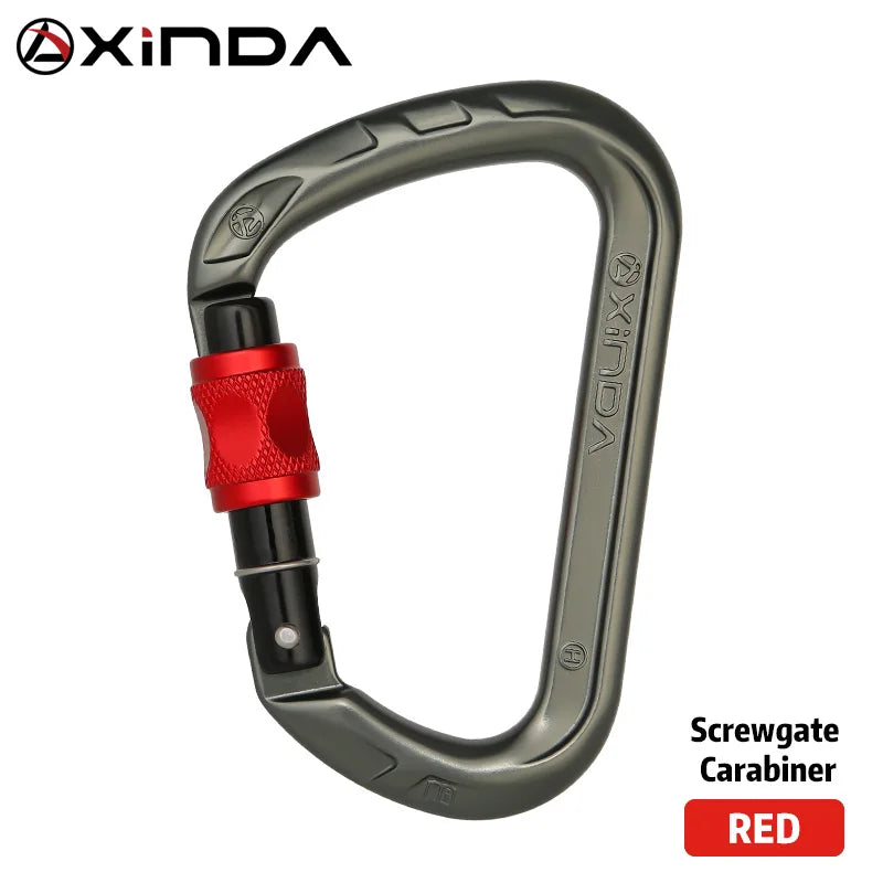 XINDA Aluminum Climbing Carabiner - 26kN (Screw, Auto & Triple Lock)