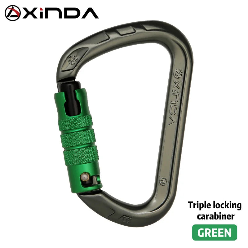 XINDA Aluminum Climbing Carabiner - 26kN (Screw, Auto & Triple Lock)