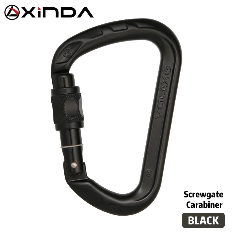 XINDA Aluminum Climbing Carabiner - 26kN (Screw, Auto & Triple Lock)