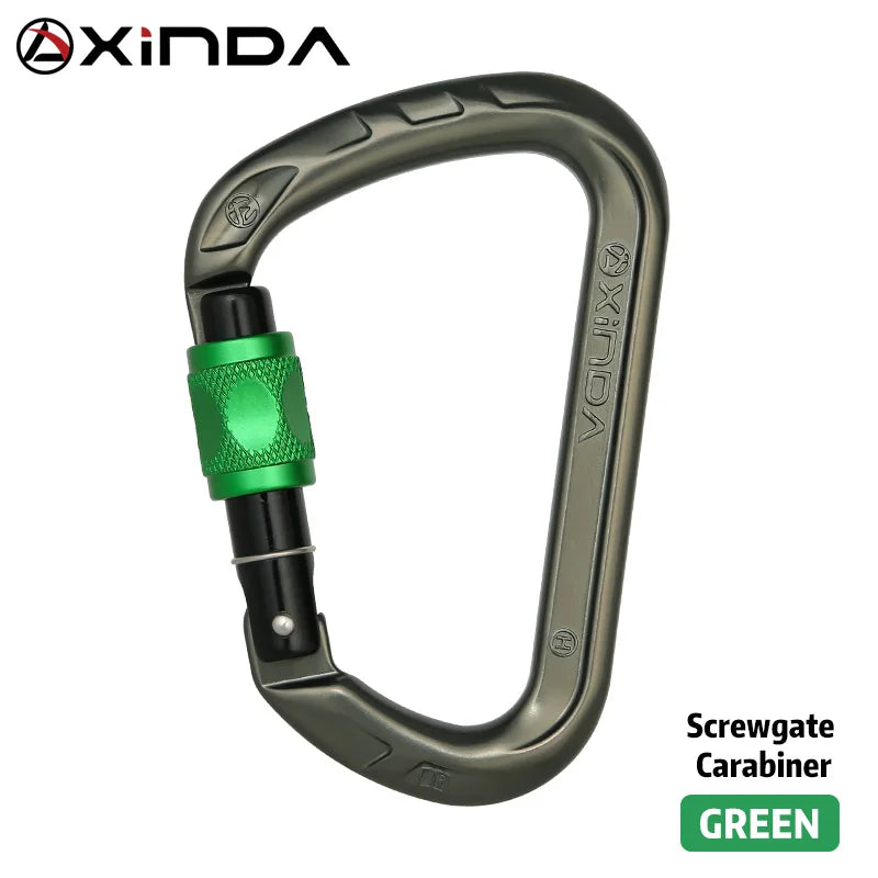 XINDA Aluminum Climbing Carabiner - 26kN (Screw, Auto & Triple Lock)