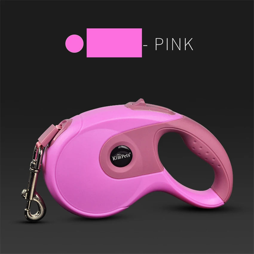 Automatic retractable dog leash - Pink