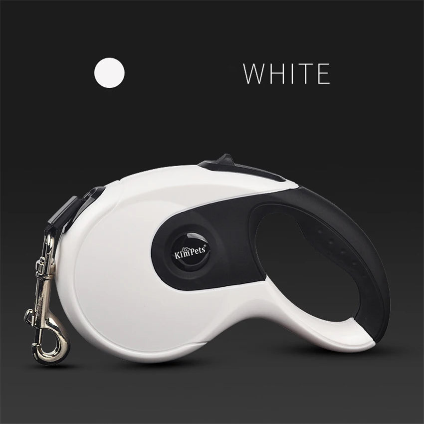 Automatic retractable dog leash - White