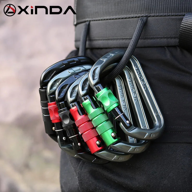 XINDA Aluminum Climbing Carabiner - 26kN (Screw, Auto & Triple Lock)