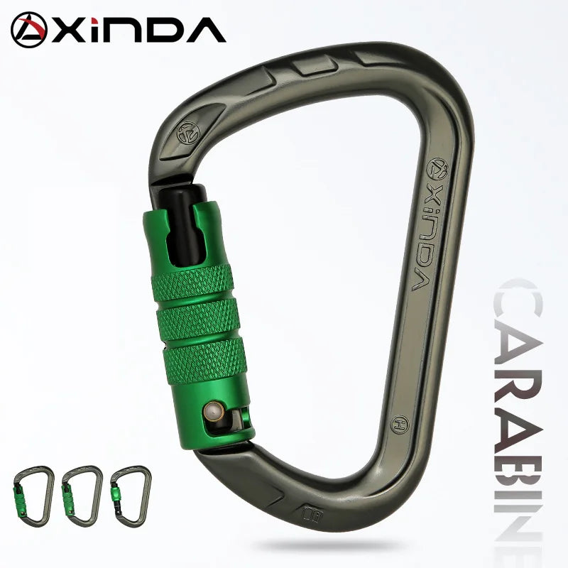 XINDA Aluminum Climbing Carabiner - 26kN (Screw, Auto & Triple Lock)