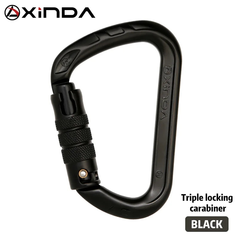 XINDA Aluminum Climbing Carabiner - 26kN (Screw, Auto & Triple Lock)