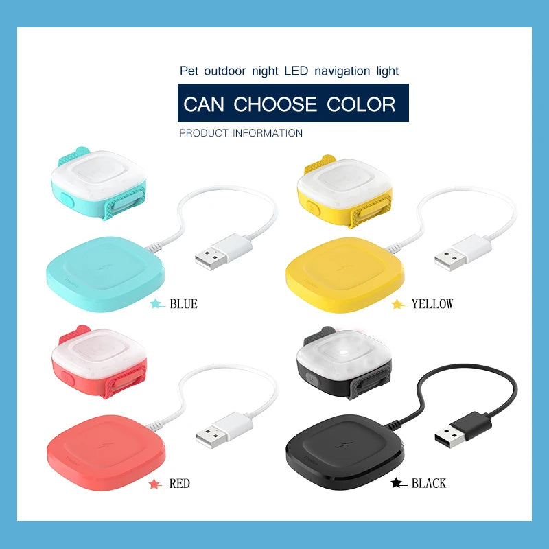 LED Safety Light for Dogs - Clip-On & Waterproof