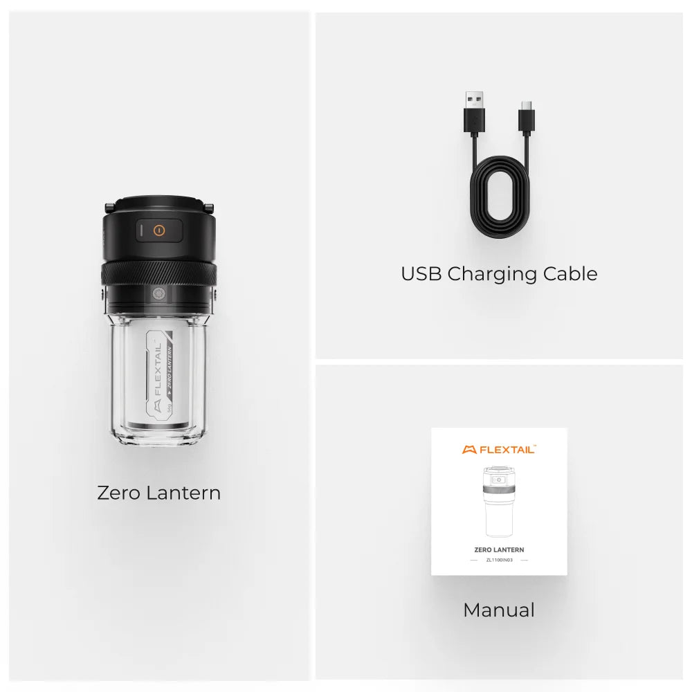FLEXTAIL Zero Lantern - 56g Ultralight Camping Light (300LM)