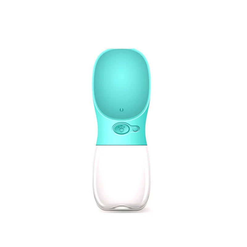 Portable Dog Water Bottle with Bowl - Green