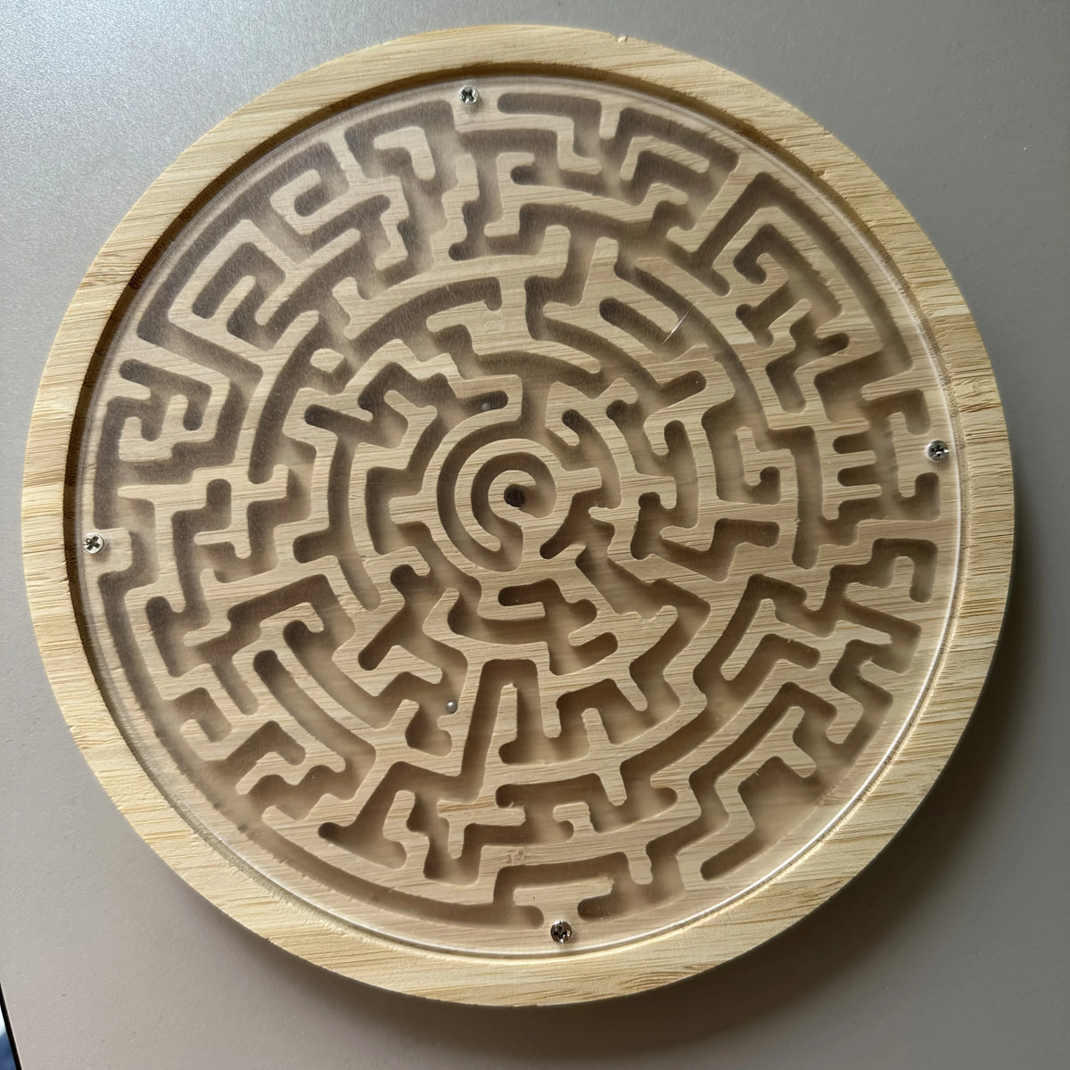 Large Wooden Balance Maze - Dual-Sided Bamboo Board
