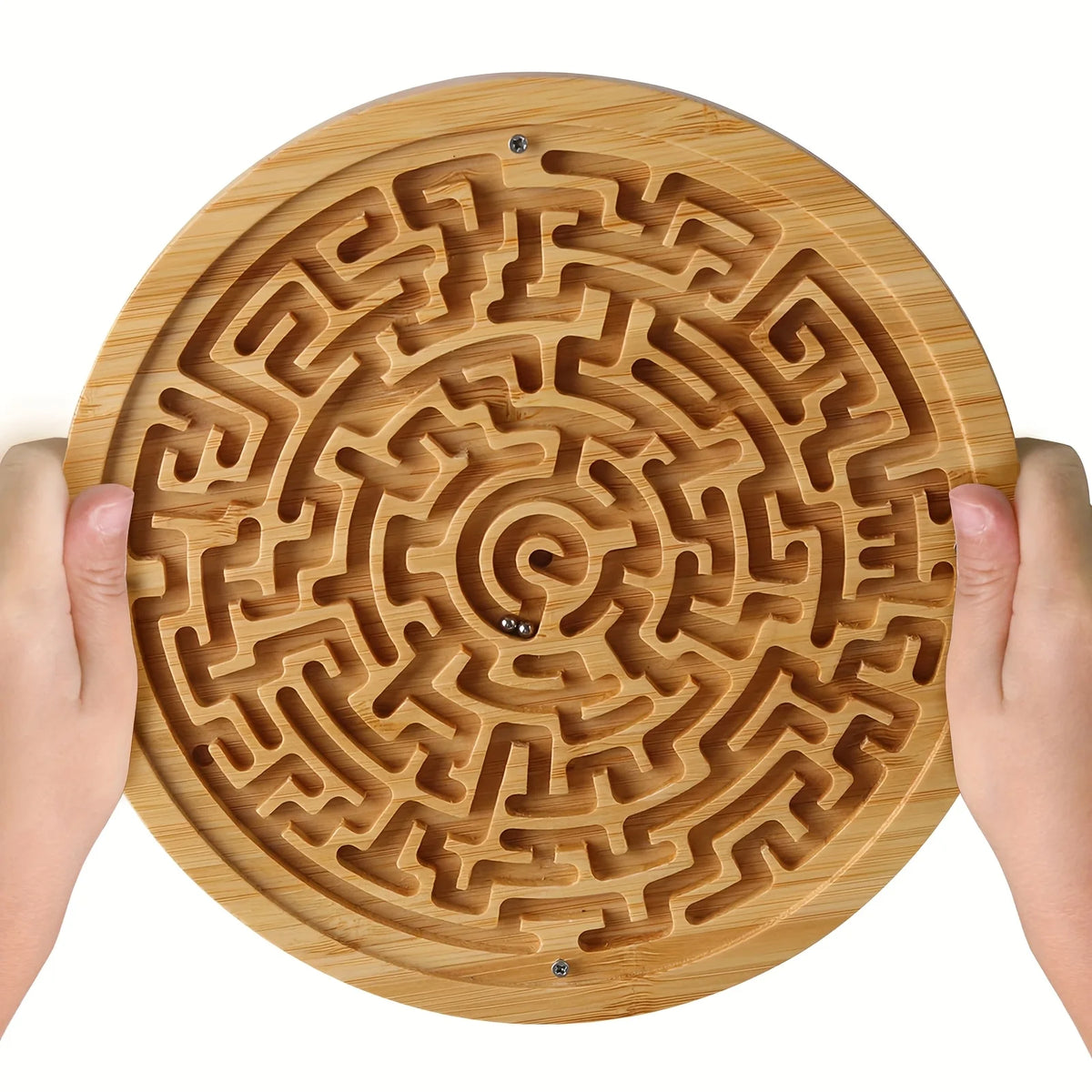 Large Wooden Balance Maze - Dual-Sided Bamboo Board