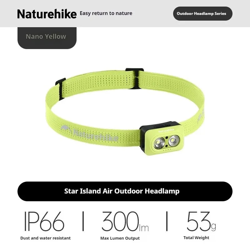 Naturehike Ultralight Rechargeable Headlamp - IP66 Waterproof