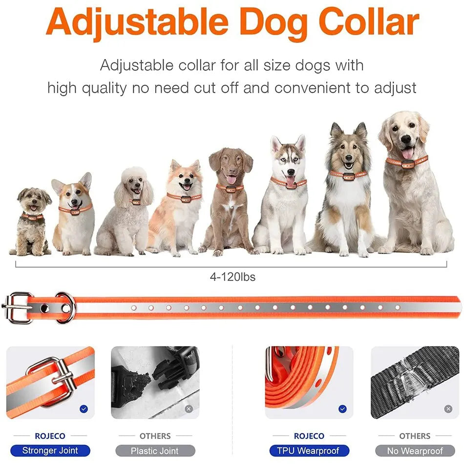 Remote Dog Training Collar - Beep, Vibration & Shock (1000m, IPX7)