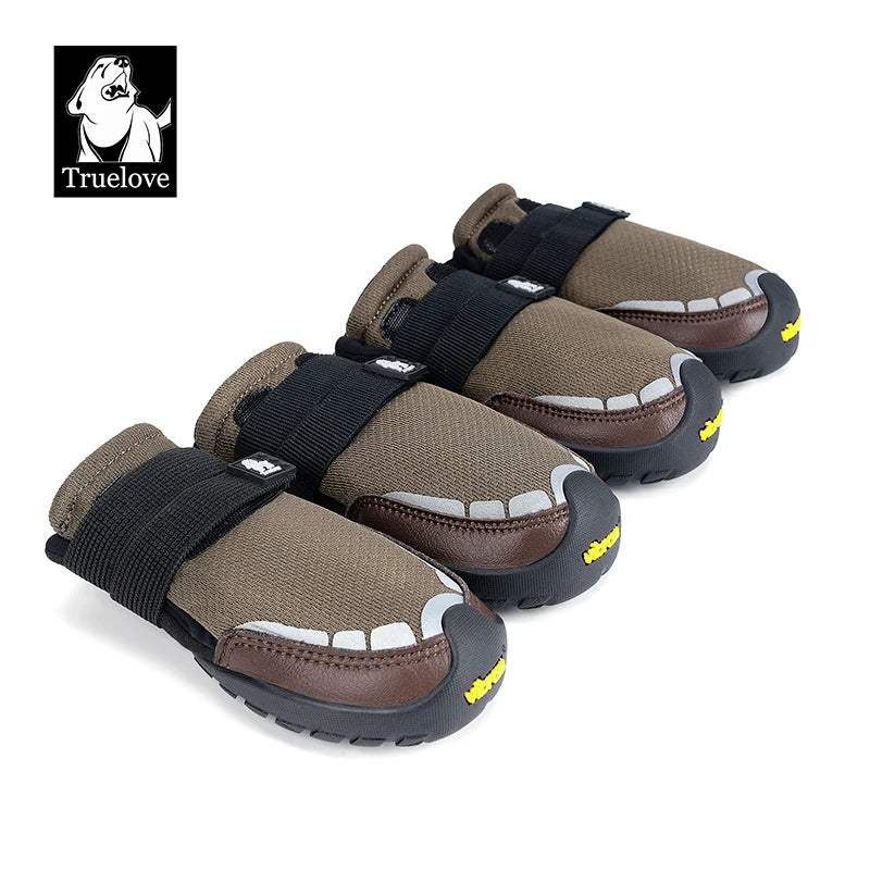 Dog Boots with Vibram Soles - Protective Paw Shoes (2 or 4 Pack)