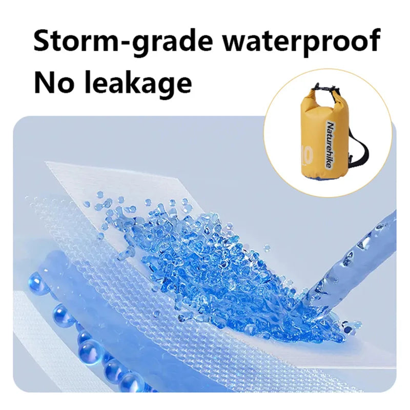 Naturehike Waterproof Dry Bag - Ultralight Wet/Dry Shoulder Bag
