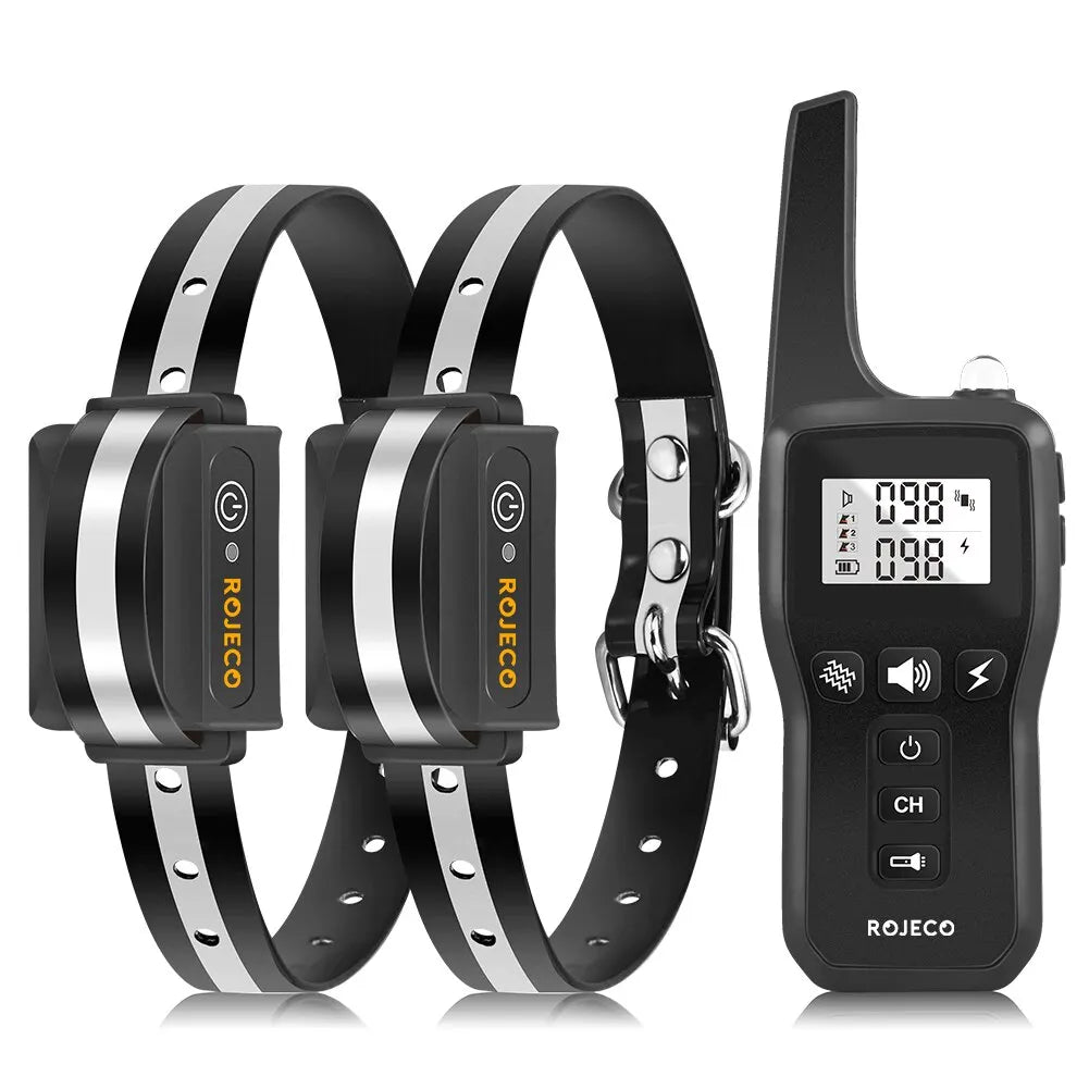 Remote Dog Training Collar - Beep, Vibration & Shock (1000m, IPX7)