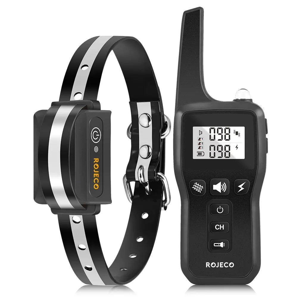 Remote Dog Training Collar - Beep, Vibration & Shock (1000m, IPX7)
