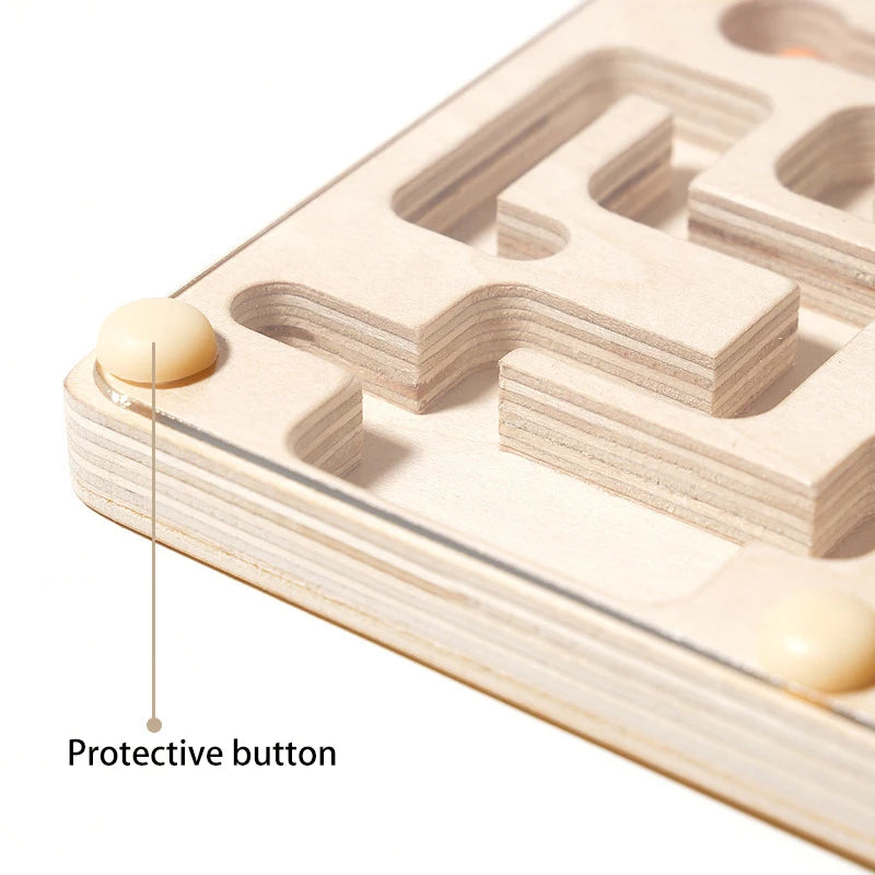 Wooden Balance Bead Maze - Classic Labyrinth Game