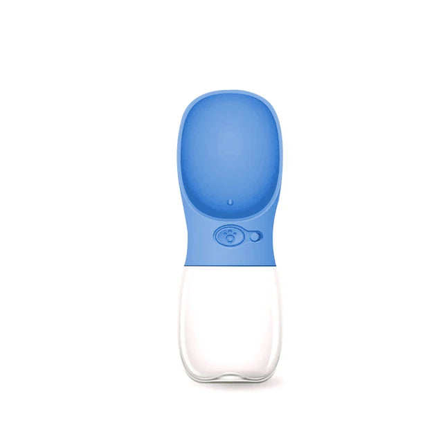 Portable Dog Water Bottle with Bowl - Blue