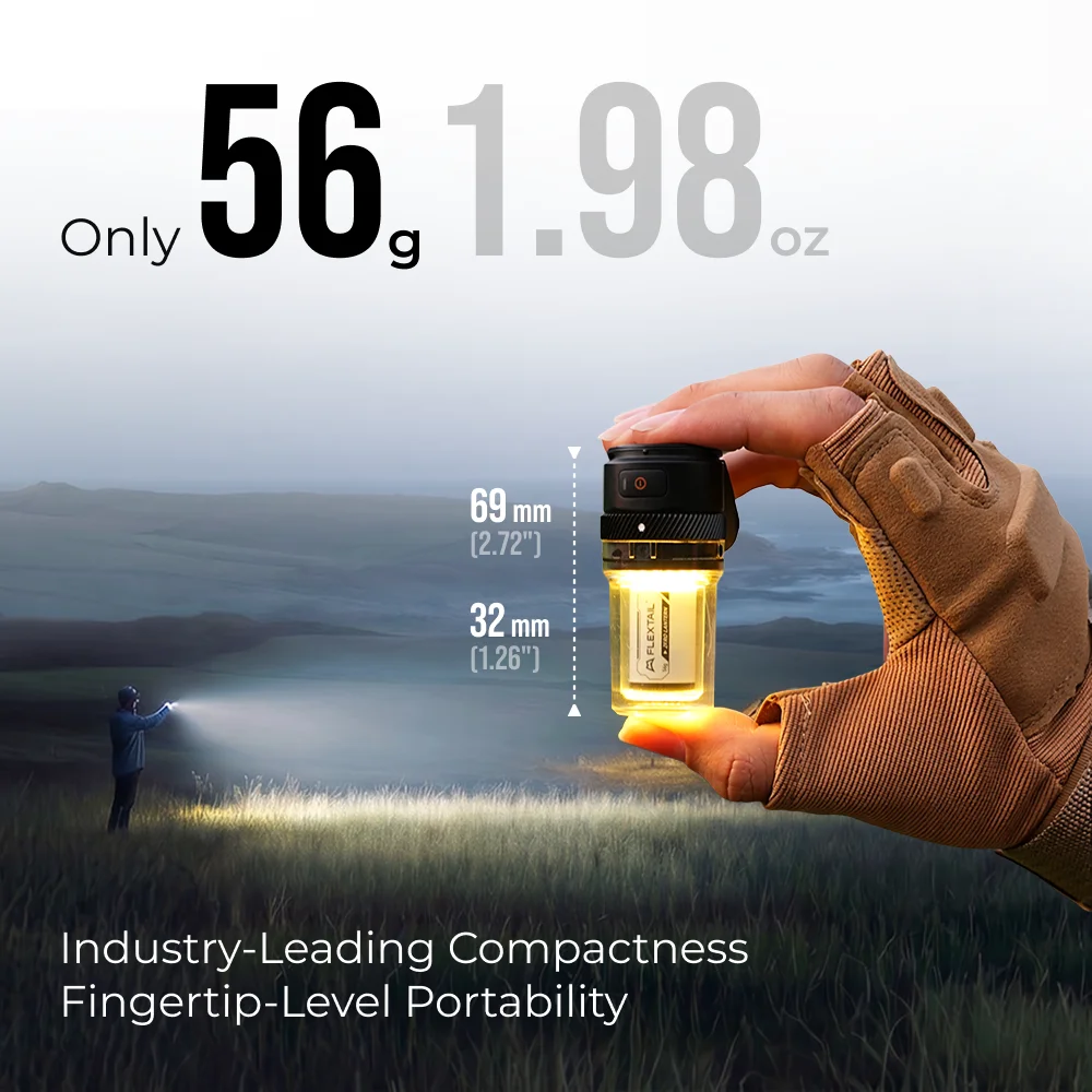 FLEXTAIL Zero Lantern - 56g Ultralight Camping Light (300LM)