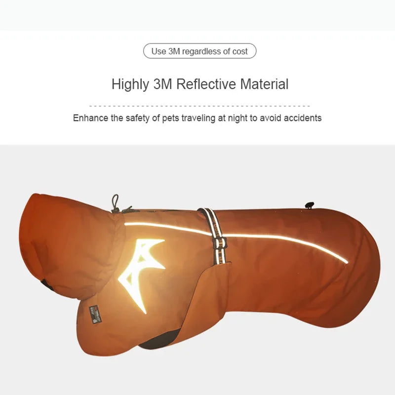 Waterproof Winter Dog Coat - Windproof & Reflective