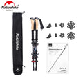 Carbon Fiber Trekking Poles (Pair) - Collapsible Hiking Sticks