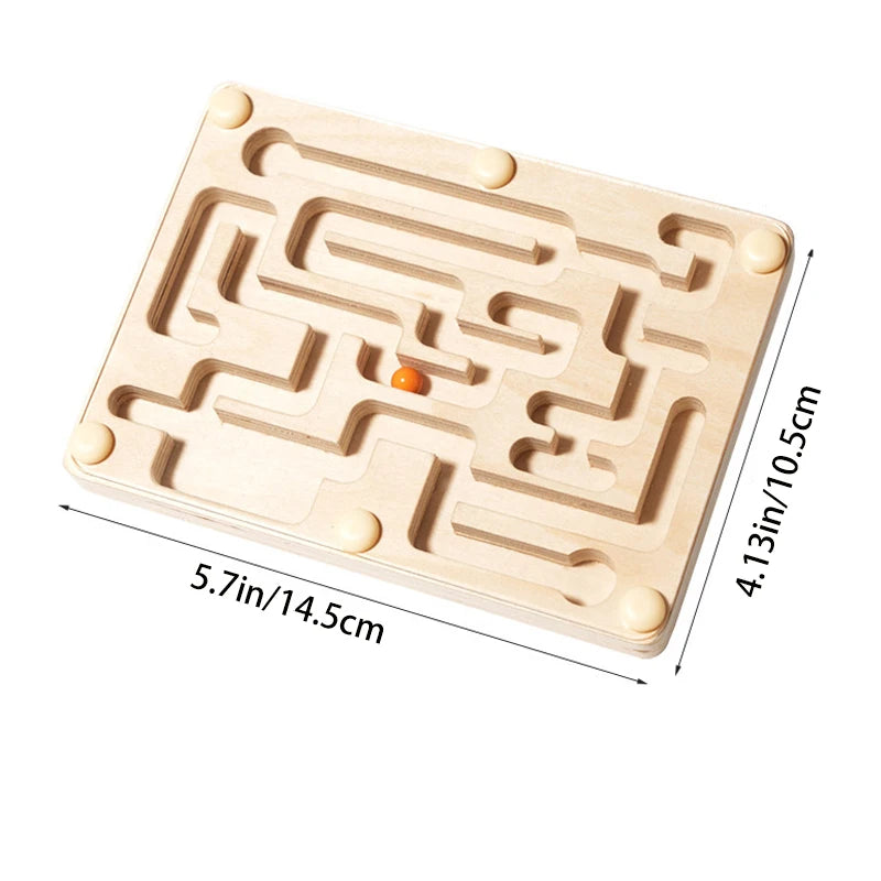 Wooden Balance Bead Maze - Classic Labyrinth Game
