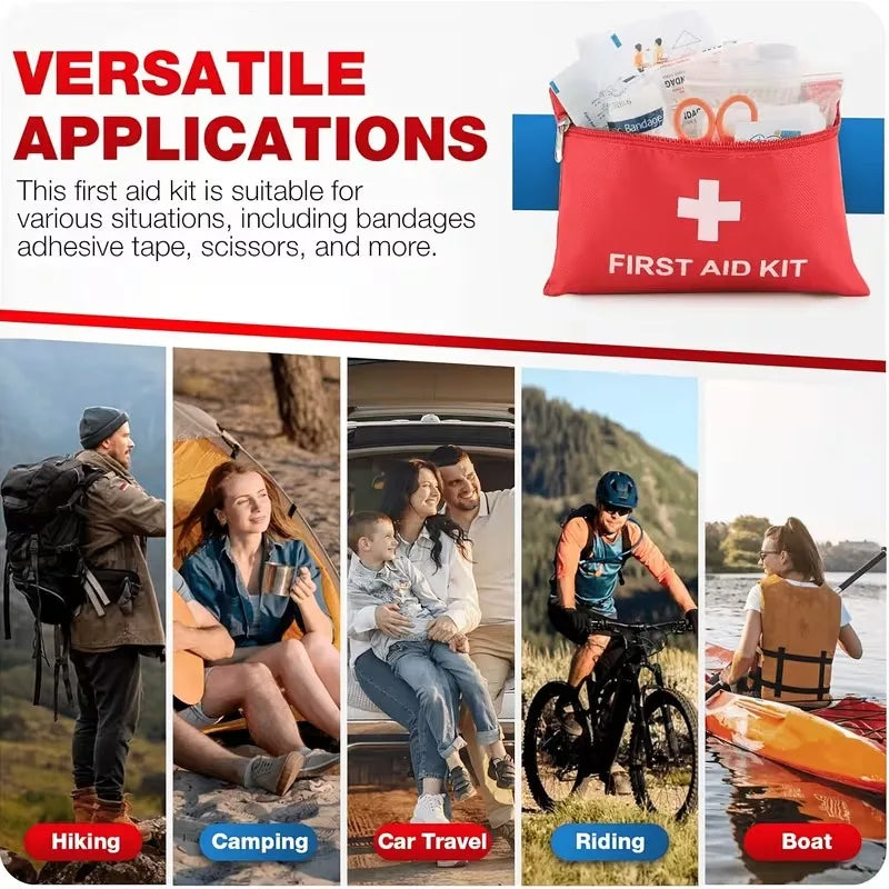 100-Piece Trail First Aid Kit - Compact Emergency Kit