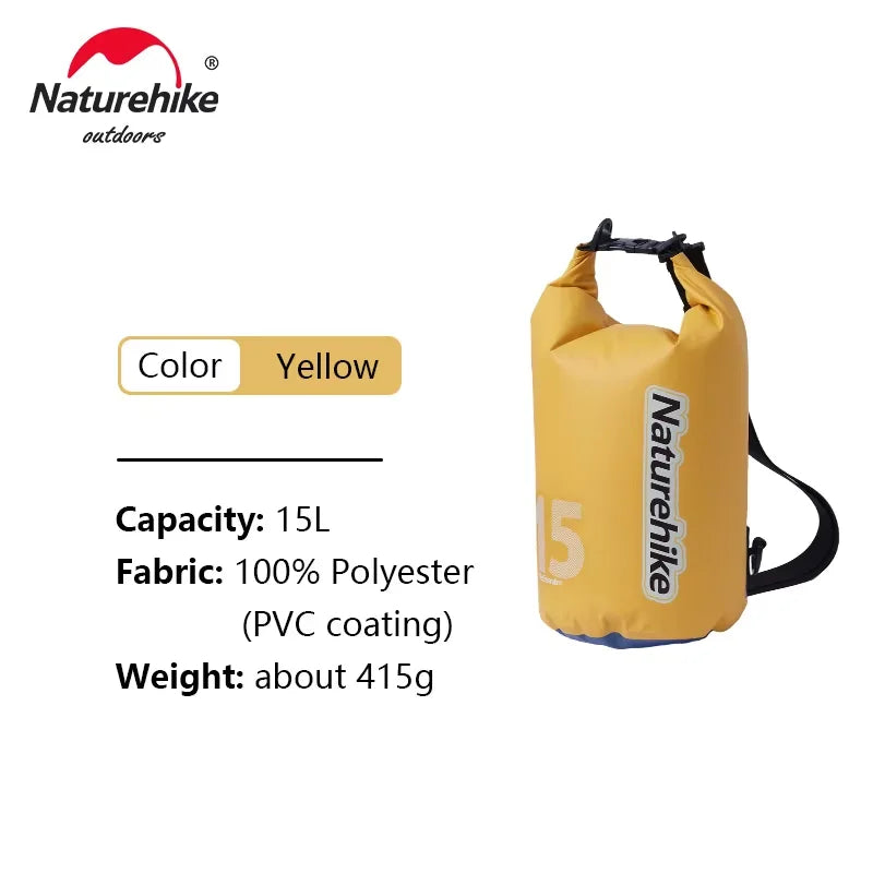 Naturehike Waterproof Dry Bag - Ultralight Wet/Dry Shoulder Bag