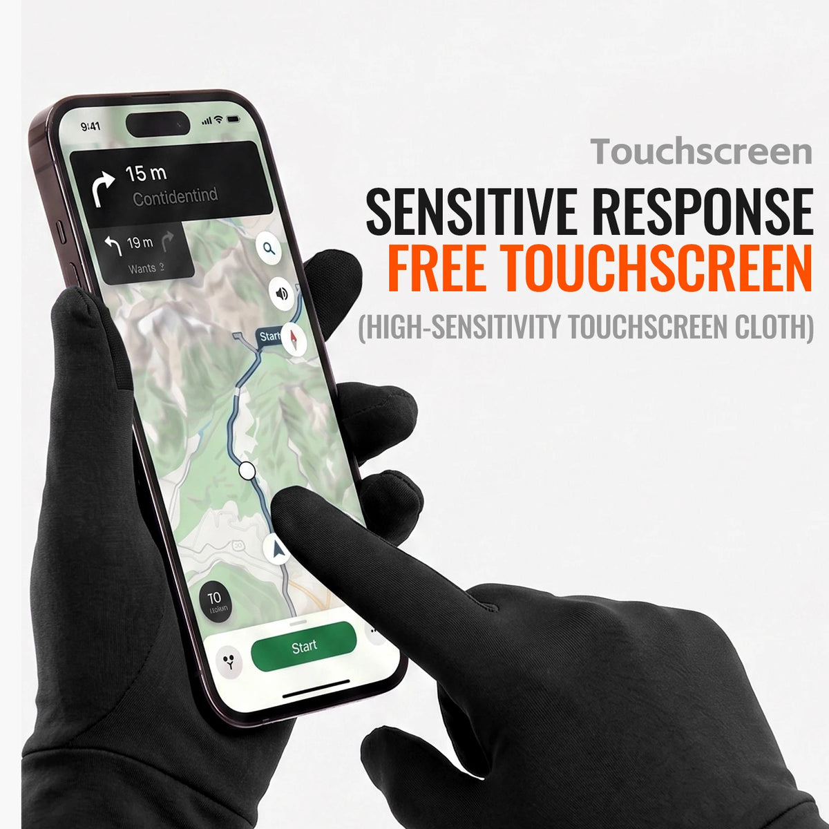 Thermal Hiking Gloves - Touchscreen Anti-Slip Liners