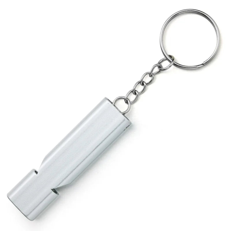 Double-Tube Survival Whistle Keychain - High Decibel