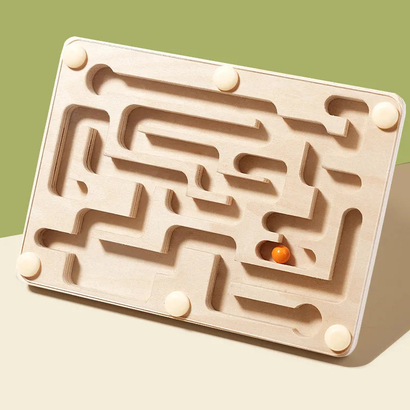 Wooden Balance Bead Maze - Classic Labyrinth Game