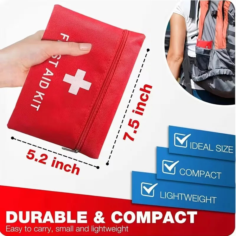 100-Piece Trail First Aid Kit - Compact Emergency Kit