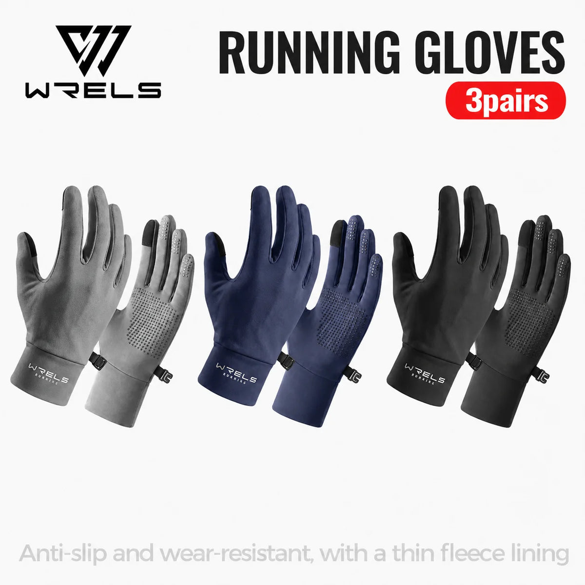 Thermal Hiking Gloves - Touchscreen Anti-Slip Liners