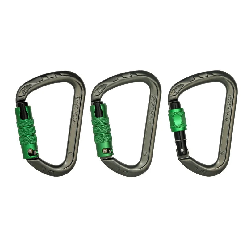 XINDA Aluminum Climbing Carabiner - 26kN (Screw, Auto & Triple Lock)