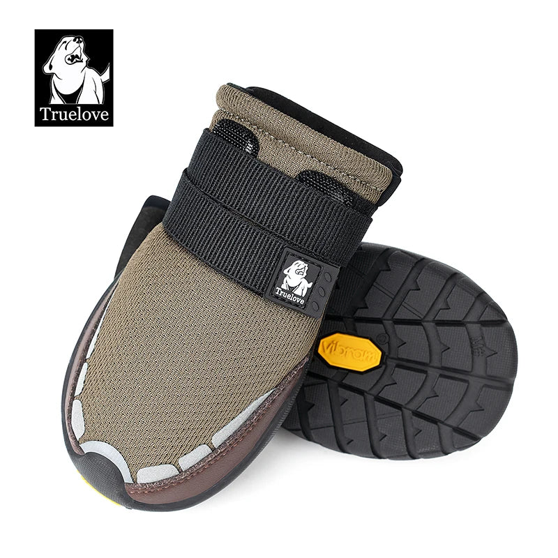 Dog Boots with Vibram Soles - Protective Paw Shoes (2 or 4 Pack)