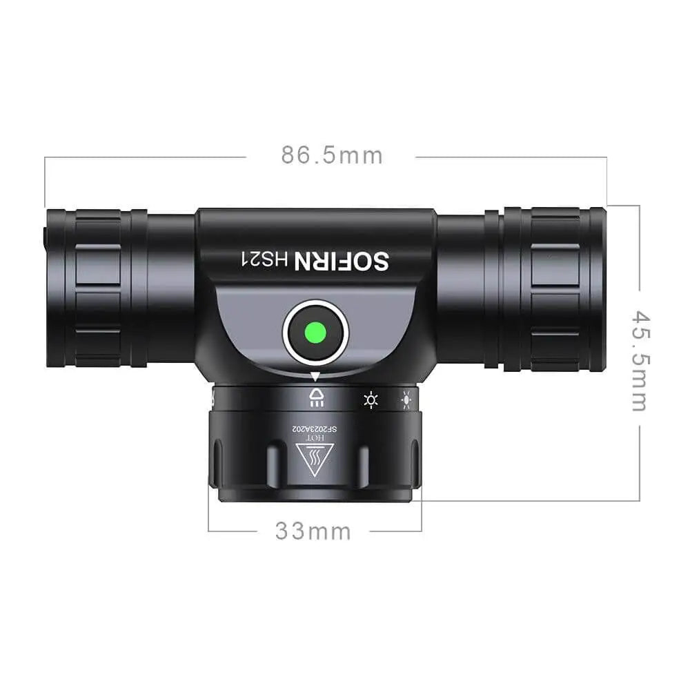 Sofirn HS21 Rechargeable Headlamp - Spot, Flood & Red