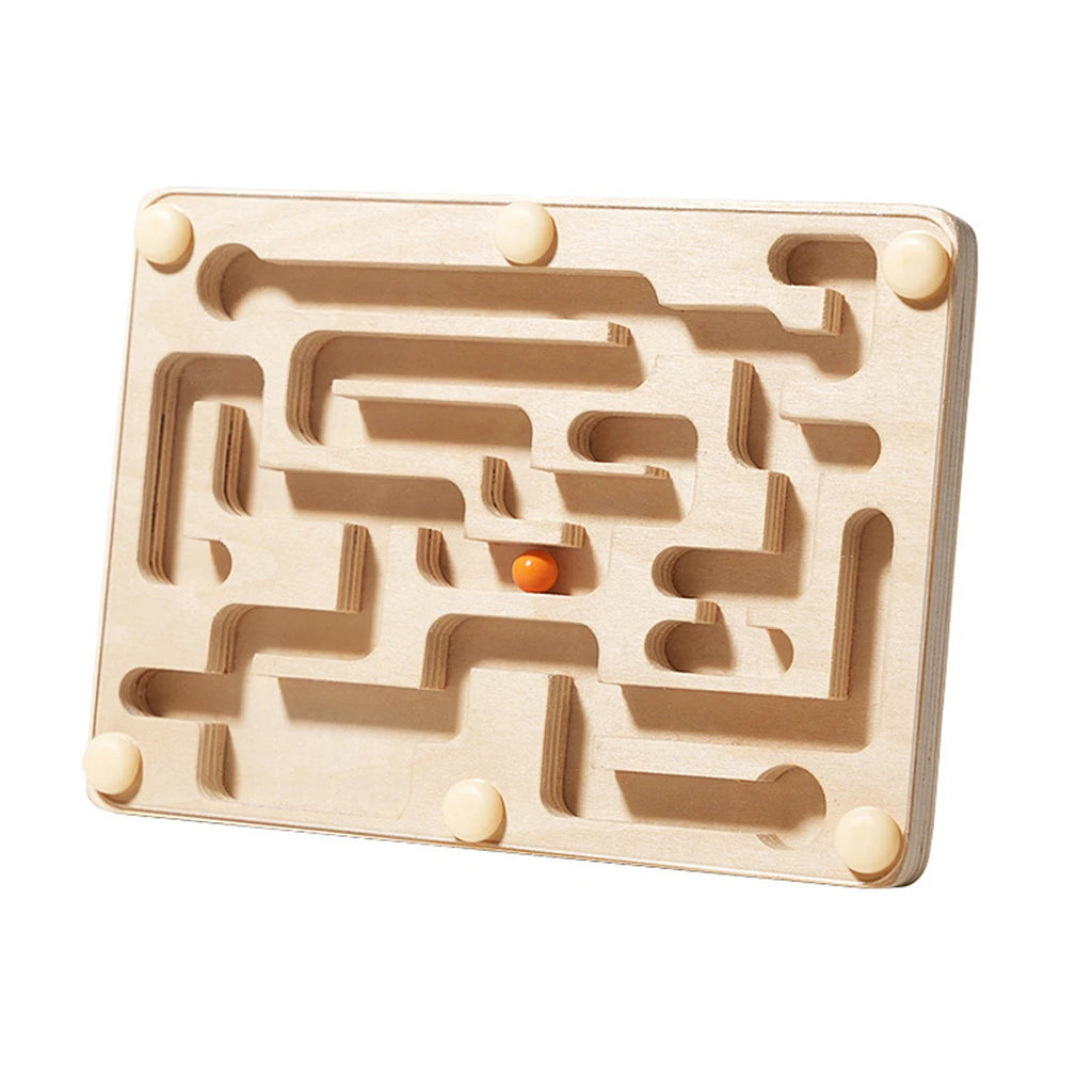 Wooden Balance Bead Maze - Classic Labyrinth Game