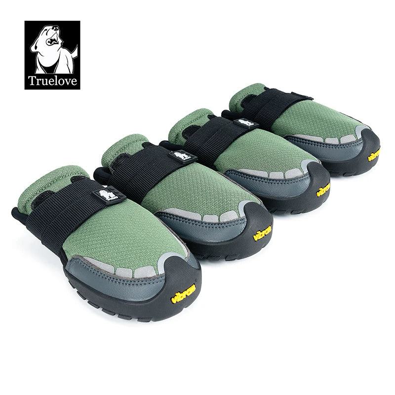 Dog Boots with Vibram Soles - Protective Paw Shoes (2 or 4 Pack)
