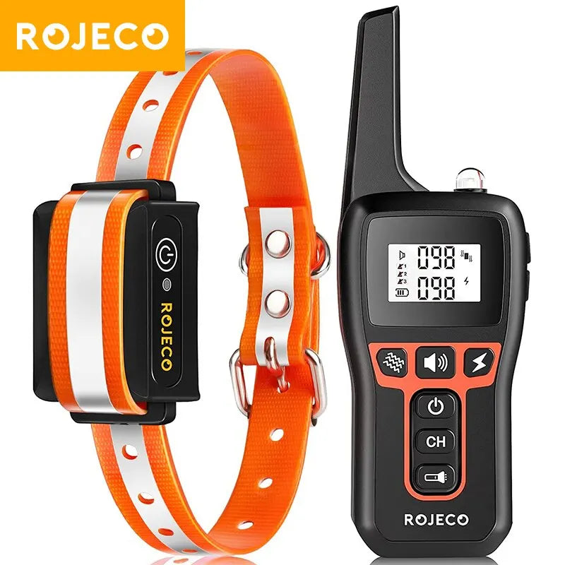 Remote Dog Training Collar - Beep, Vibration & Shock (1000m, IPX7)