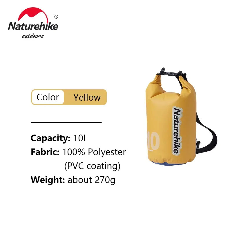 Naturehike Waterproof Dry Bag - Ultralight Wet/Dry Shoulder Bag