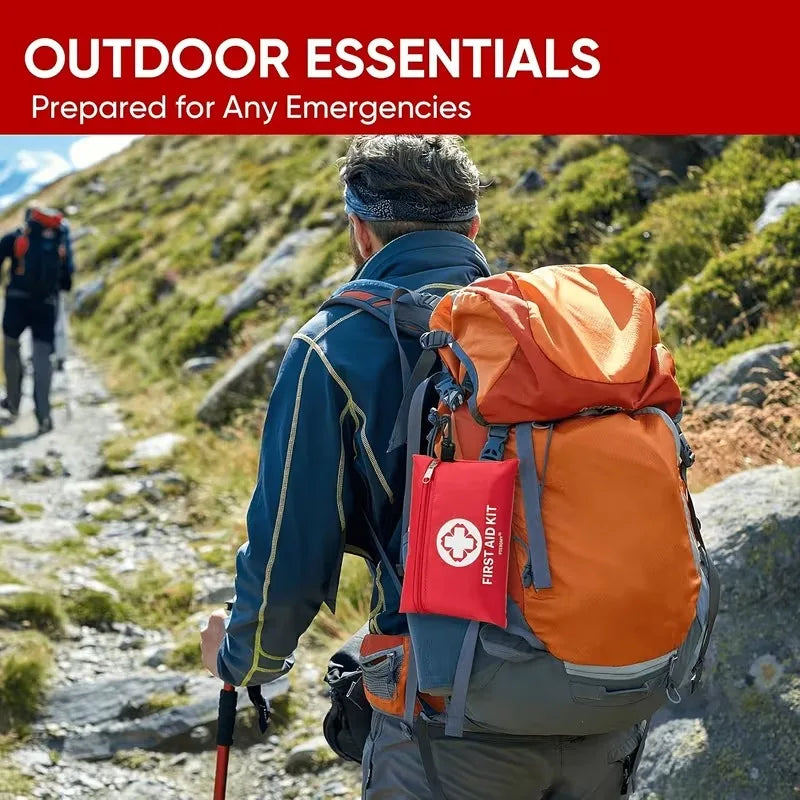 100-Piece Trail First Aid Kit - Compact Emergency Kit
