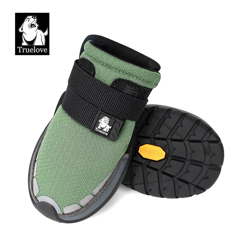 Dog Boots with Vibram Soles - Protective Paw Shoes (2 or 4 Pack)