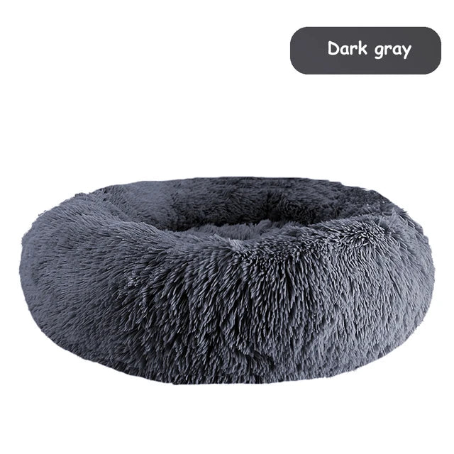 Calming Donut Cuddler Pet Bed - Dark Gray