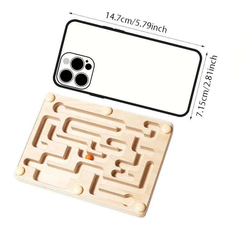 Wooden Balance Bead Maze - Classic Labyrinth Game