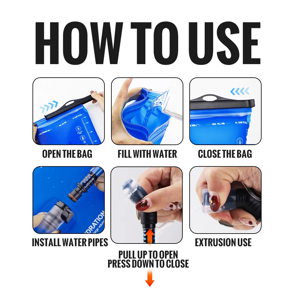 Hydration Bladder - BPA-Free Water Reservoir (1L / 1.5L / 2L / 3L)