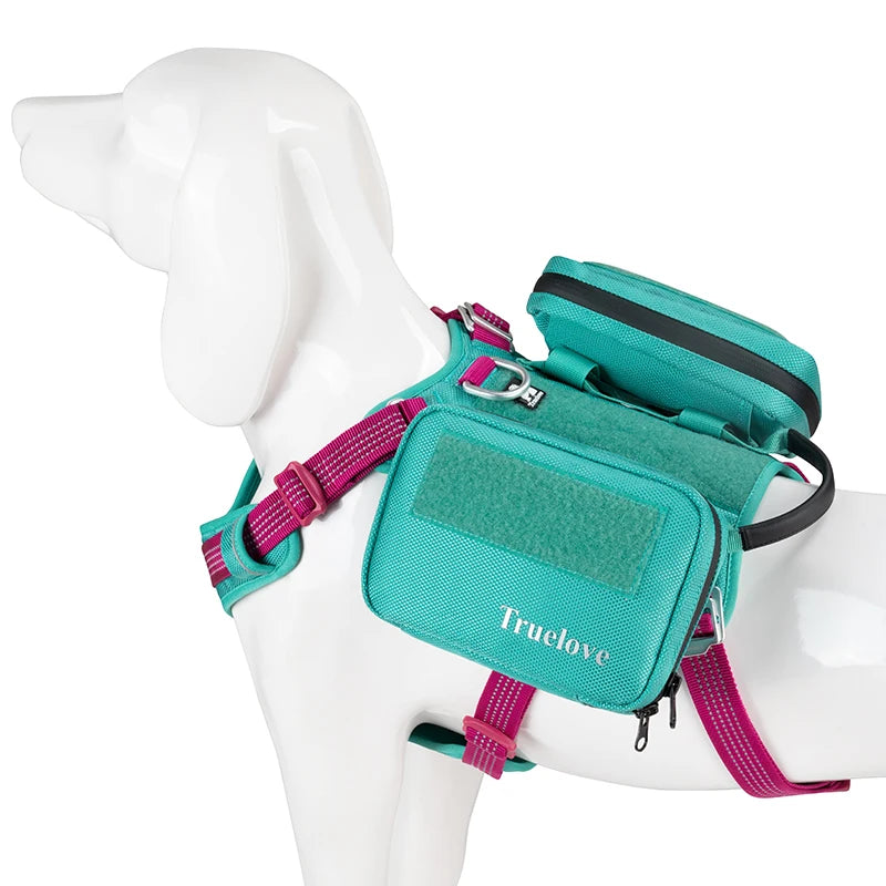 Dog Backpack Vest Harness - Saddlebag Trail Pack
